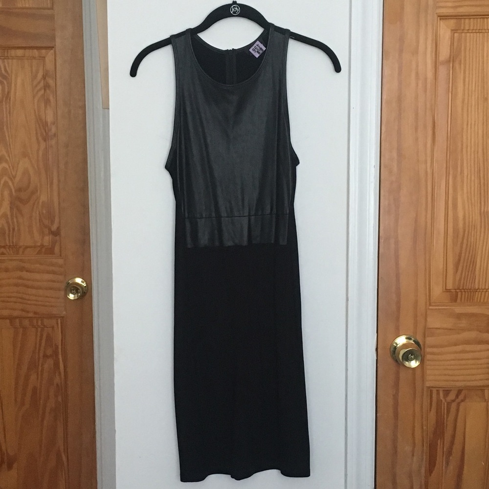 Wilfred Free vegan leather bodycon dress